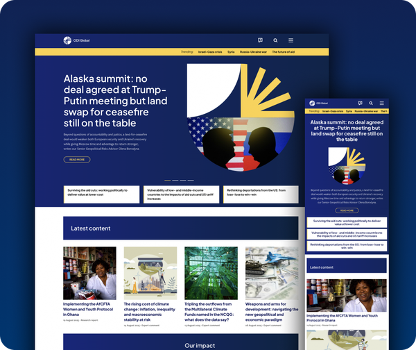 ODI Global think tank website graphics